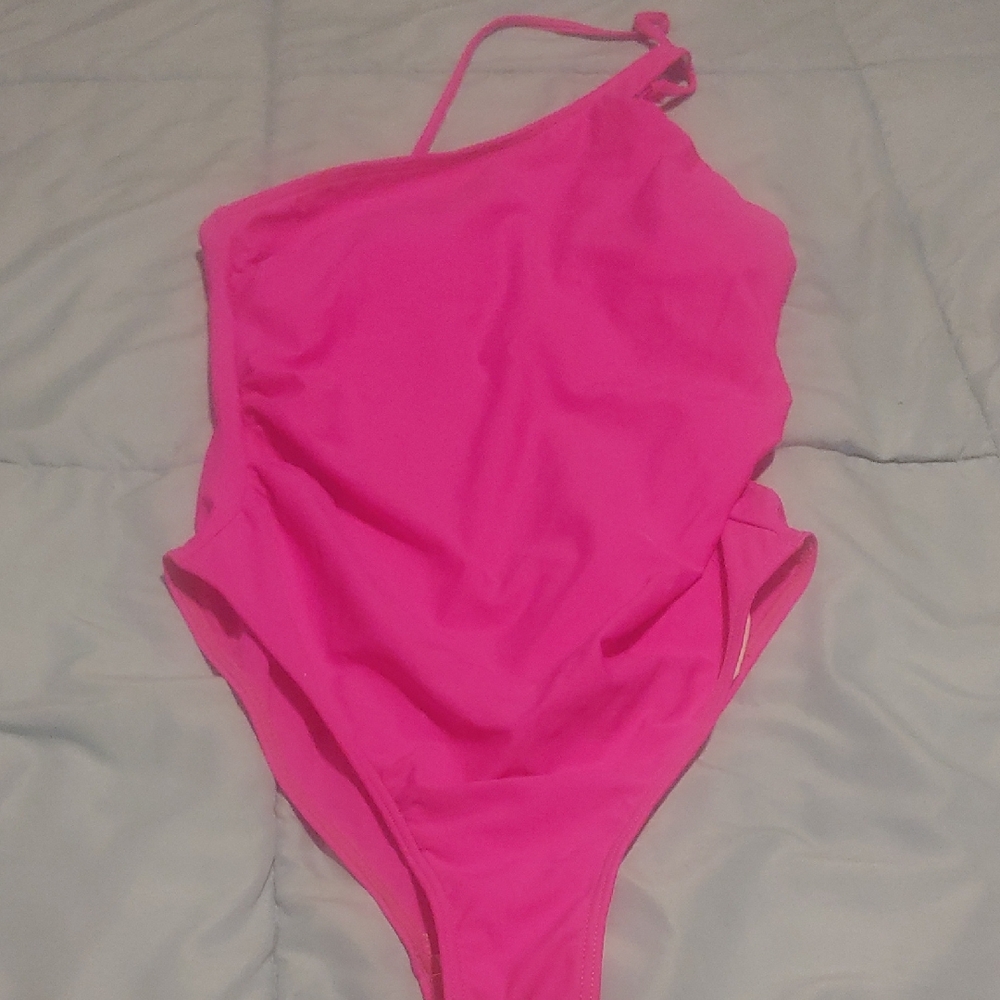 Cupshe Pink One Piece Swimsuit Classic Design